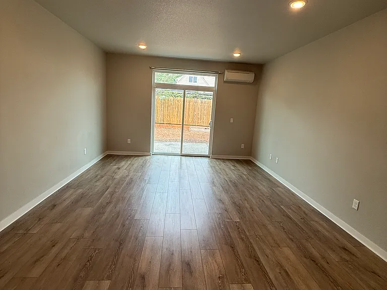 Living and dining room.