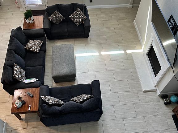 Living area top view