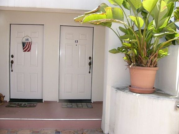 Front door to townhome
