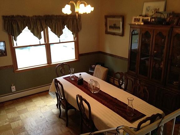 Formal Dining Room with Parquet Floor
