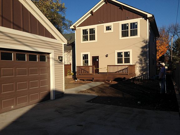2-car garage, concrete drive