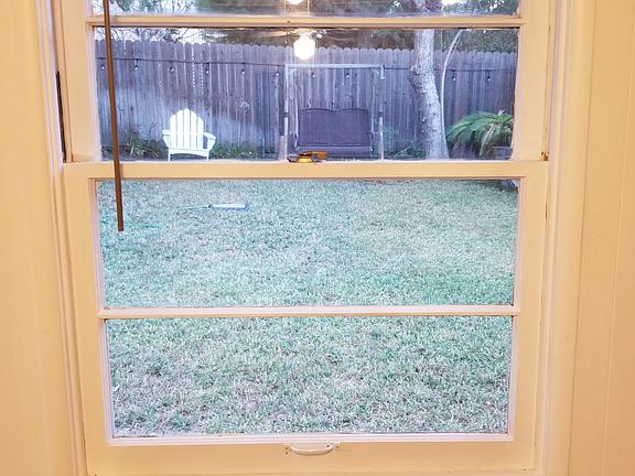 WIndow to the private gated backyard.