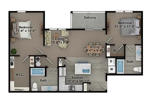 Floor plan Ensley