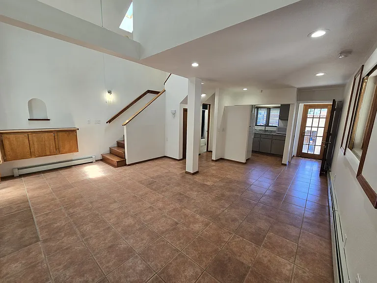 Open concept living, kitchen and dining