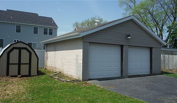 Over sized two car garage