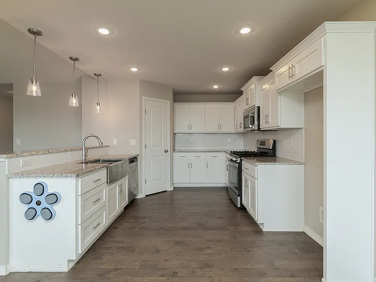 Roomy kitchen with pantry