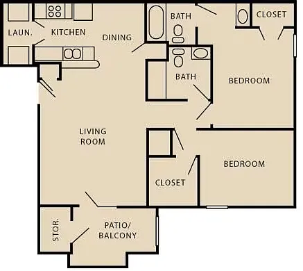 Floor plan 2 Bedroom