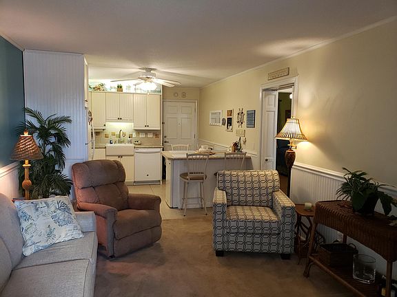 Open Concept - Living and Kitchen with bar eating