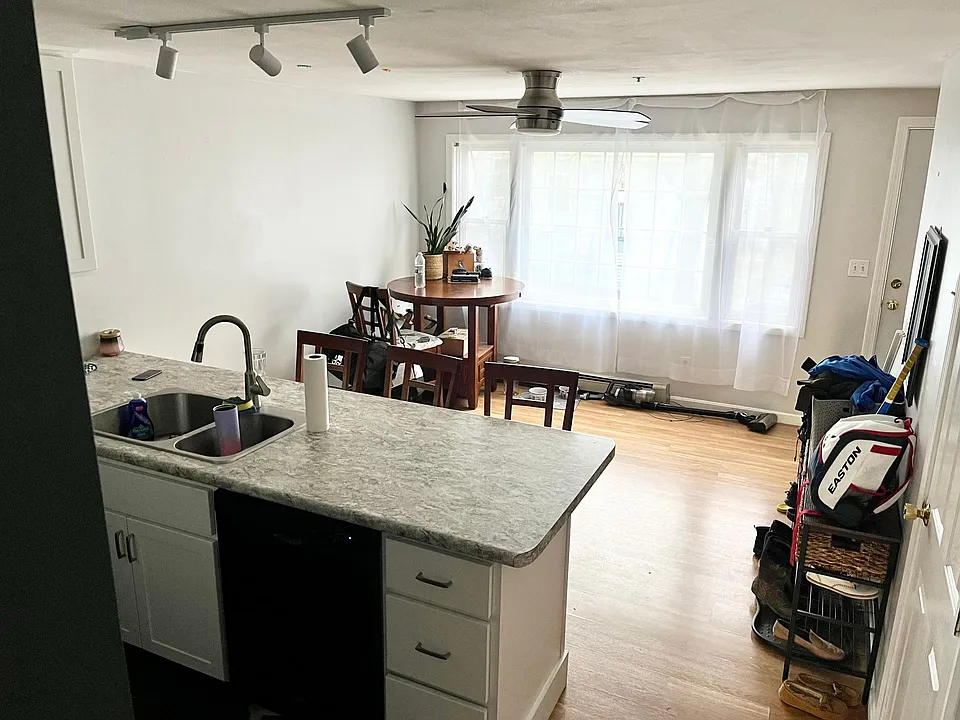 Kitchen/dining room (located on first floor) view as you are walking out of the living room