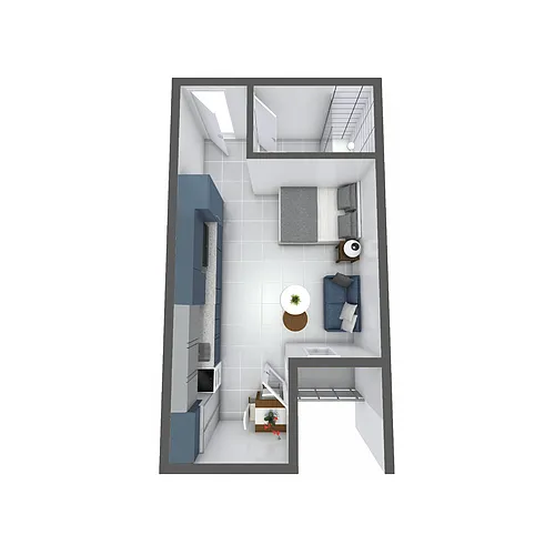 Floor plan Studio B