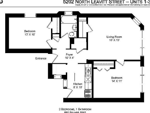 2nd image of 5204 N Leavitt St #2K