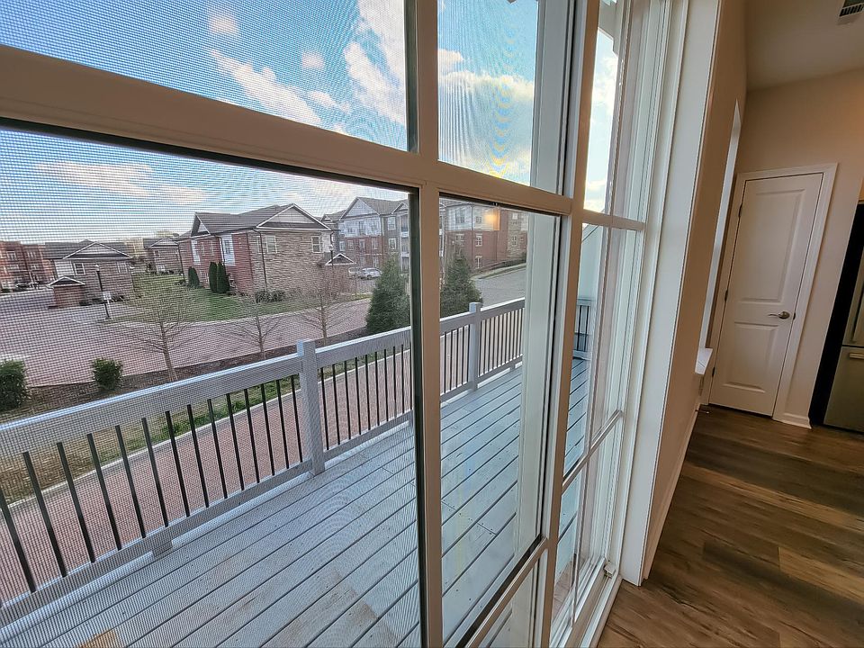 View from breakfast nook sliding door onto deck