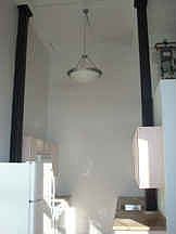 High ceilings and structures built to support 2nd floor loft