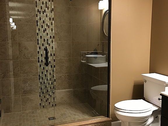 Custom basement bathroom
