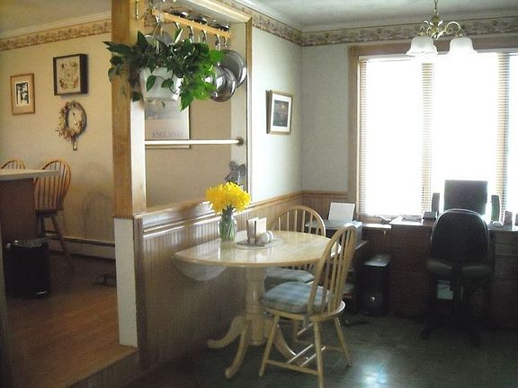 Breakfast nook for morning sun enjoyment