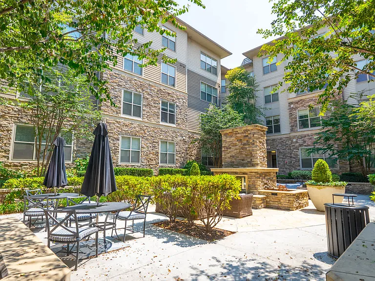 Courtyard with Fireplace