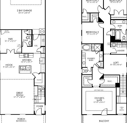 The Mandeville floorplan is 2,511 square feet with