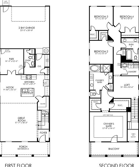 The Mandeville floorplan is 2,511 square feet with