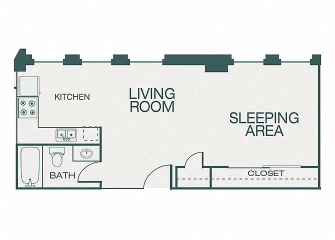 Floor plan A1 (Ervay)
