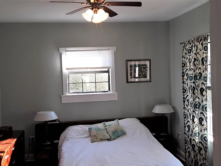 Bedroom. Both bedrooms are a great size.