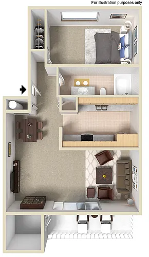 Floor plan 1X1