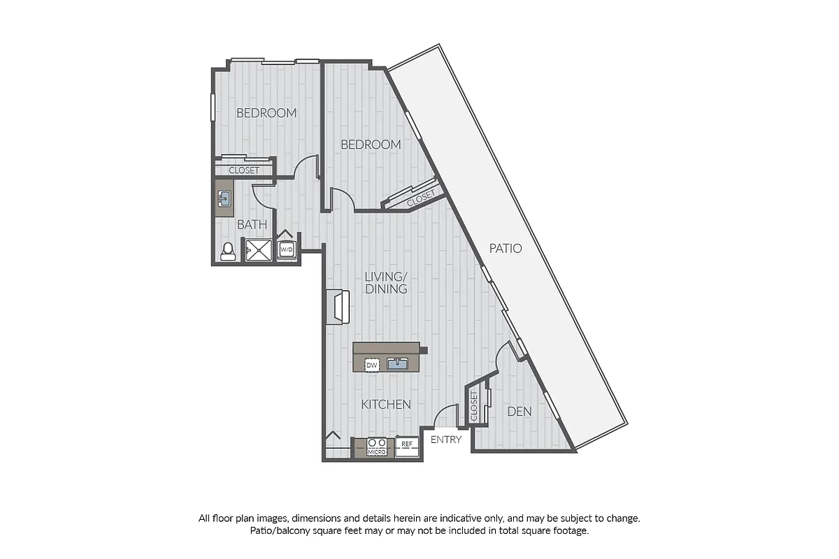 Floor plan Plan 2B + Den