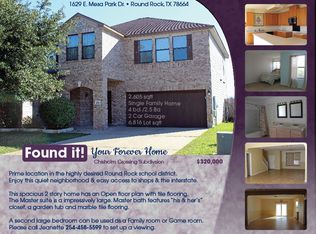1629 E Mesa Park Dr, Round Rock, TX 78664