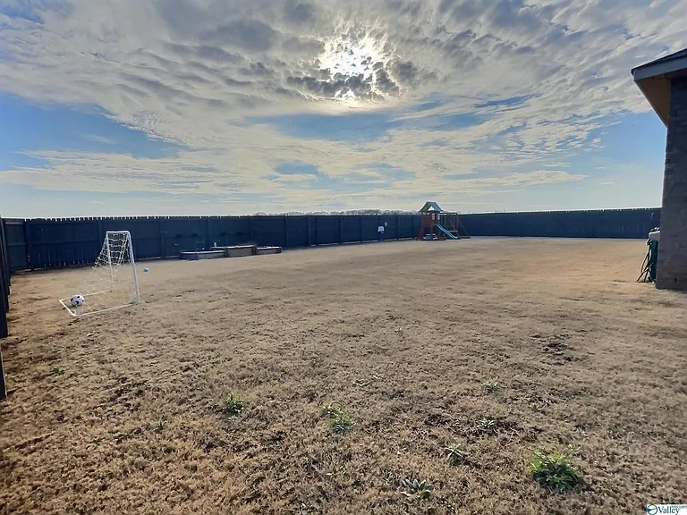 Spacious fully fenced backyard