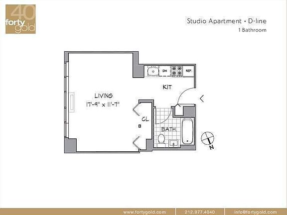 2nd image of 40 Gold St APT 6D