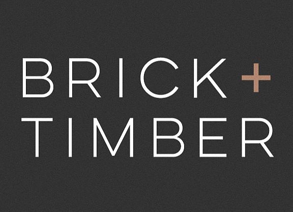 Logo of Brick + Timber, an apartment rental agency in San Francisco, California