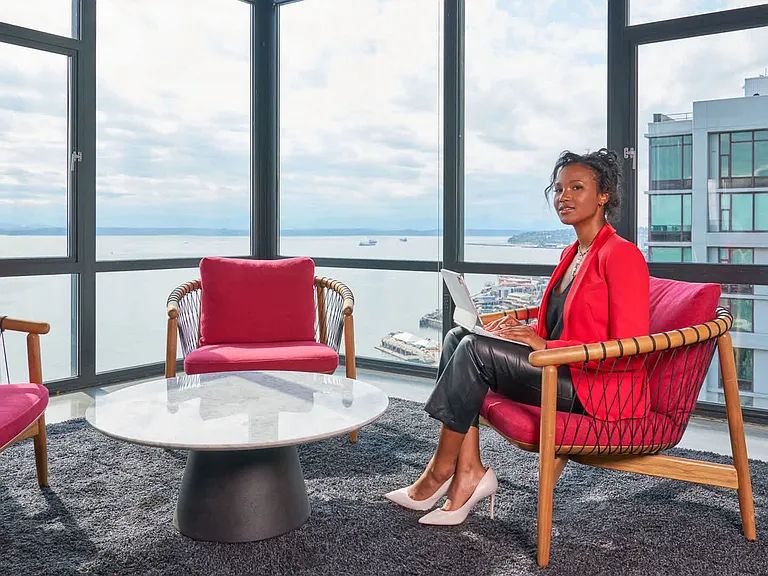 Take in the views from the Vertex Rooftop Lounge