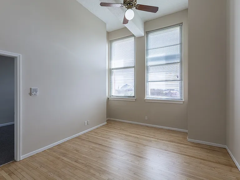 Living room with great natural lighting.