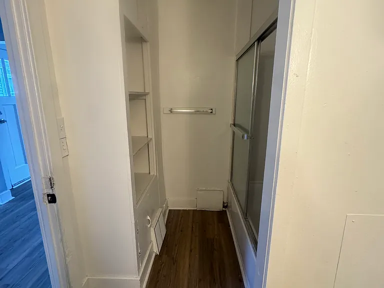 Bathroom with storage space