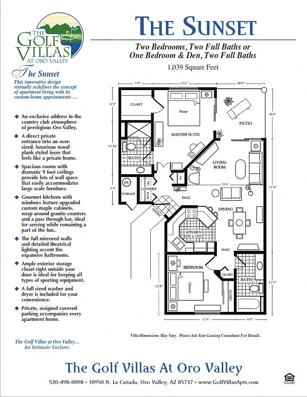 Floor plan Sunset