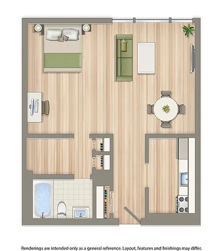 Floor plan Studio A