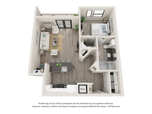 Floor plan A2C
