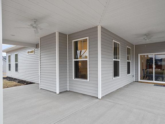 Covered Rear Porch of The Oakleigh Design by DRB Homes