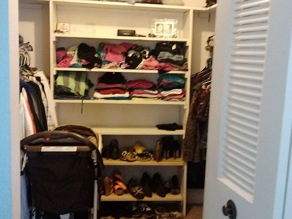 Master walk-in closet