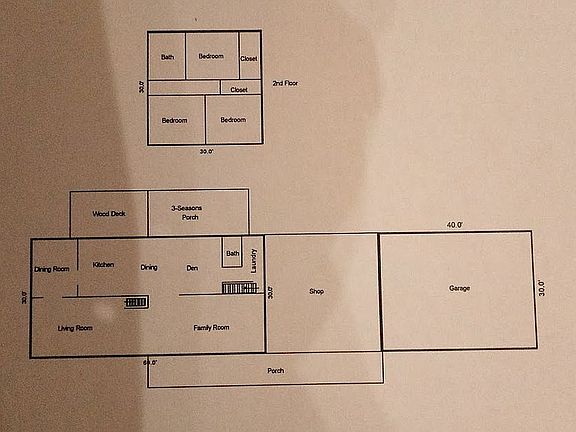 First and Second Floor Plan