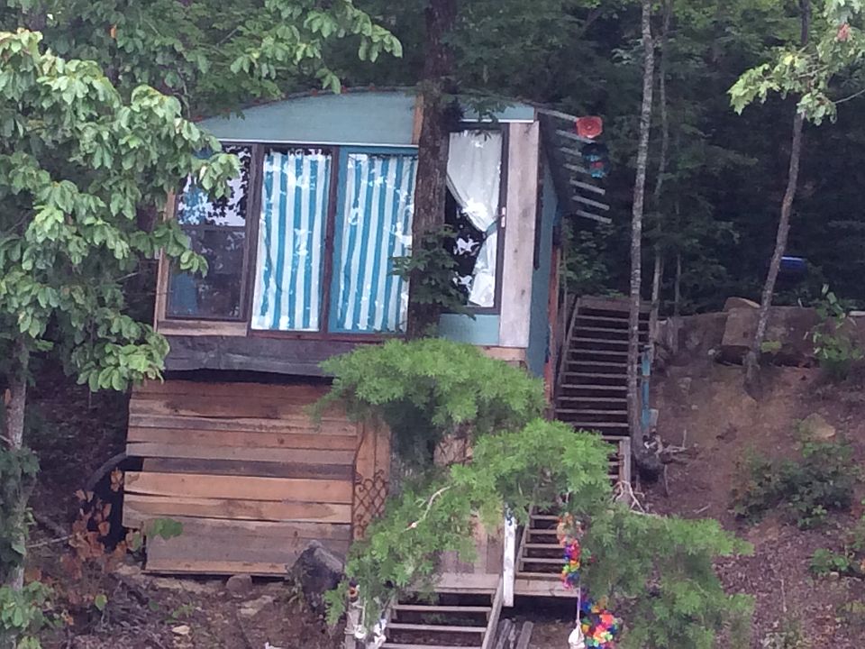 tree house from the lakeside
