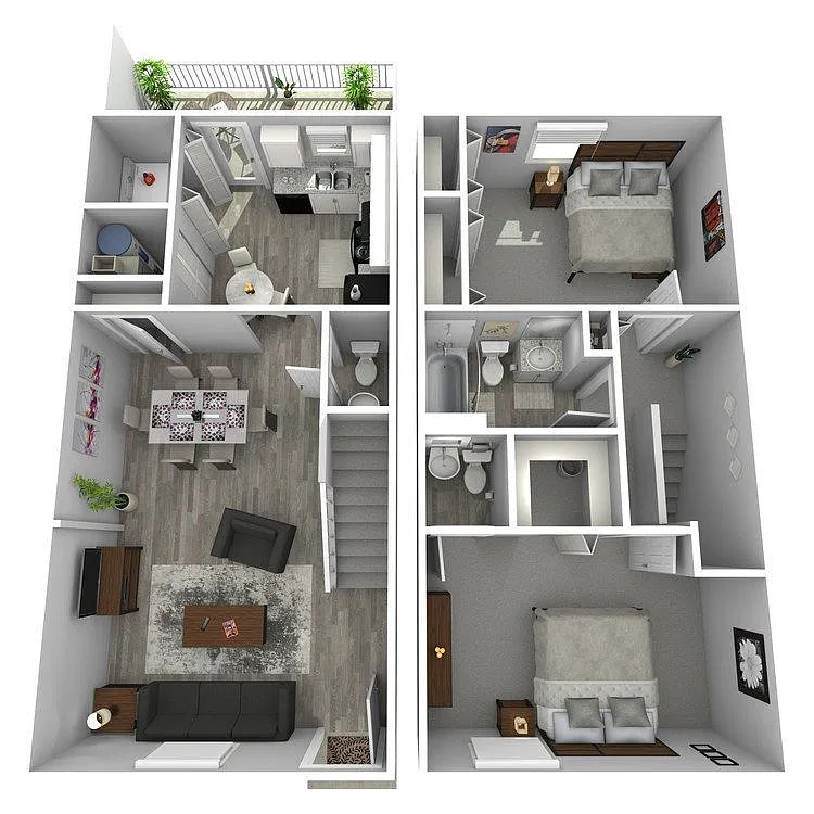 Floor plan Renderings III