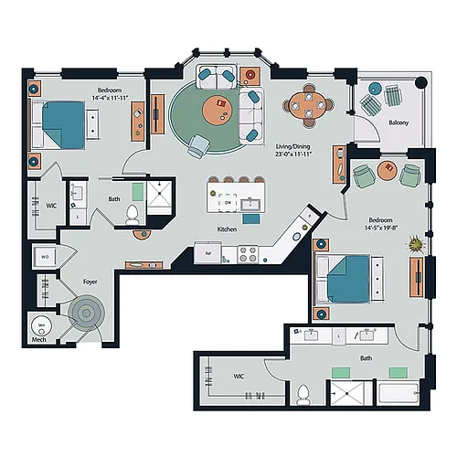 Floor plan B17