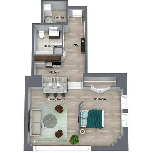 Floor plan Roebling Loft I