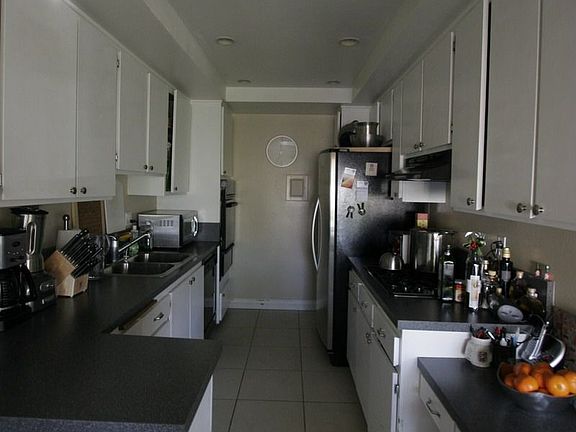 kitchen with stone tiles