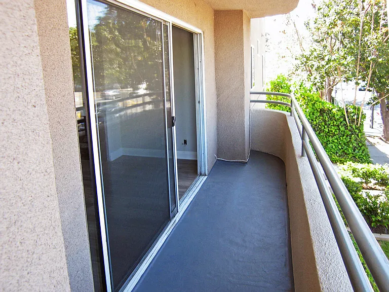 Private balcony overlooking Laurel Canyon Blvd.