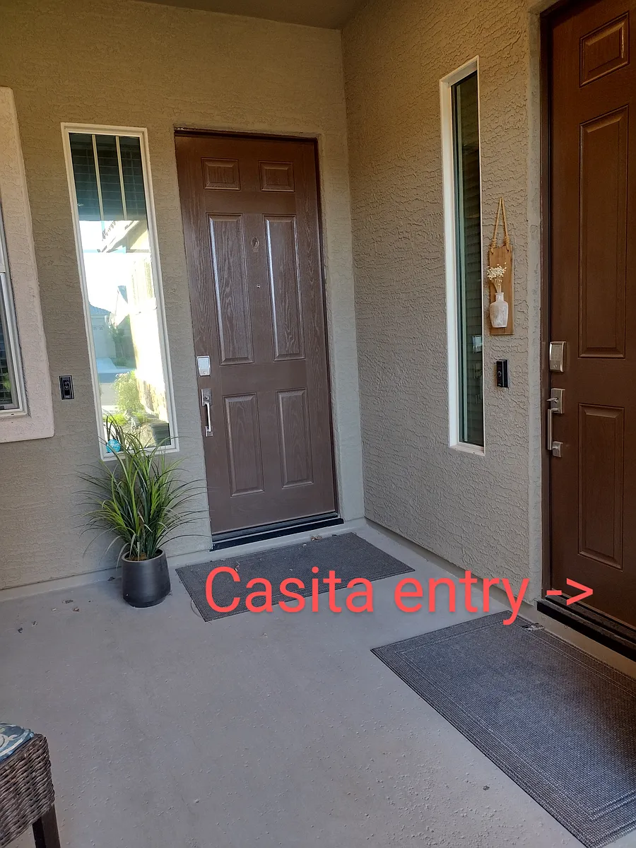 Private casita entry is door to the right - 521C S 197th Ln