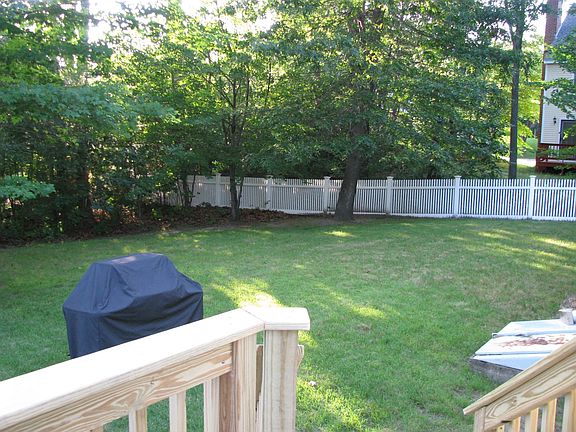 Backyard from deck.