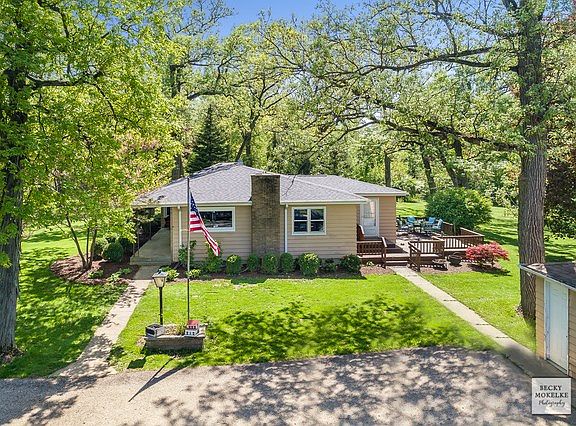 Side view of the home