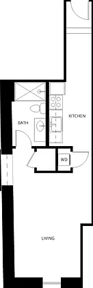 Studio | 1 Bath | 412 SQ FT Studio | 1 Bath | 412 SQ FT