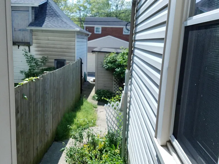Walkway to back yard